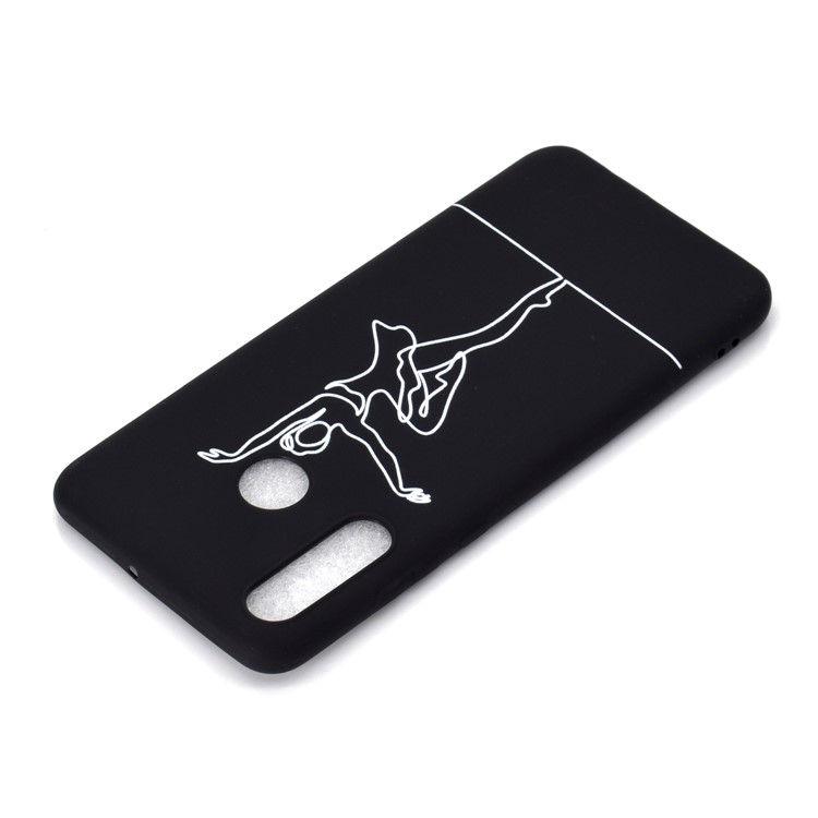 Matte Pattern Printing TPU Mobile Phone Shell for Huawei P30 Lite - Girl Dancing Ballet-4