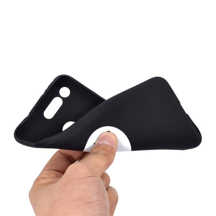 Matte Pattern Printing TPU Mobile Phone Shell for Huawei P30 Lite - Cat and Fish-5
