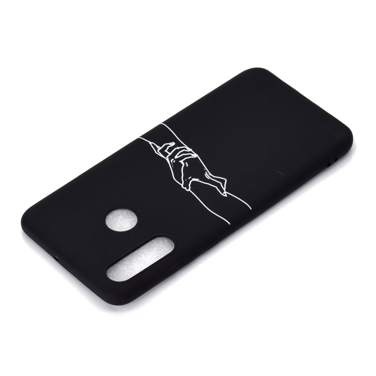 Matte Pattern Printing TPU Mobile Phone Shell for Huawei P30 Lite - Hand in Hand-4
