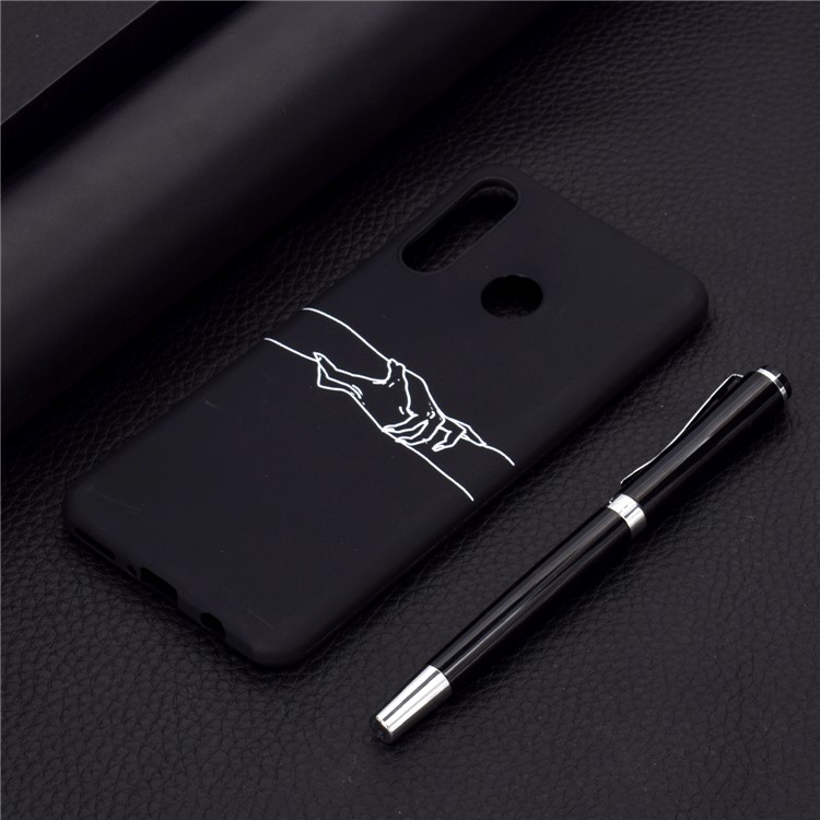 Matte Pattern Printing TPU Mobile Phone Shell for Huawei P30 Lite - Hand in Hand-6