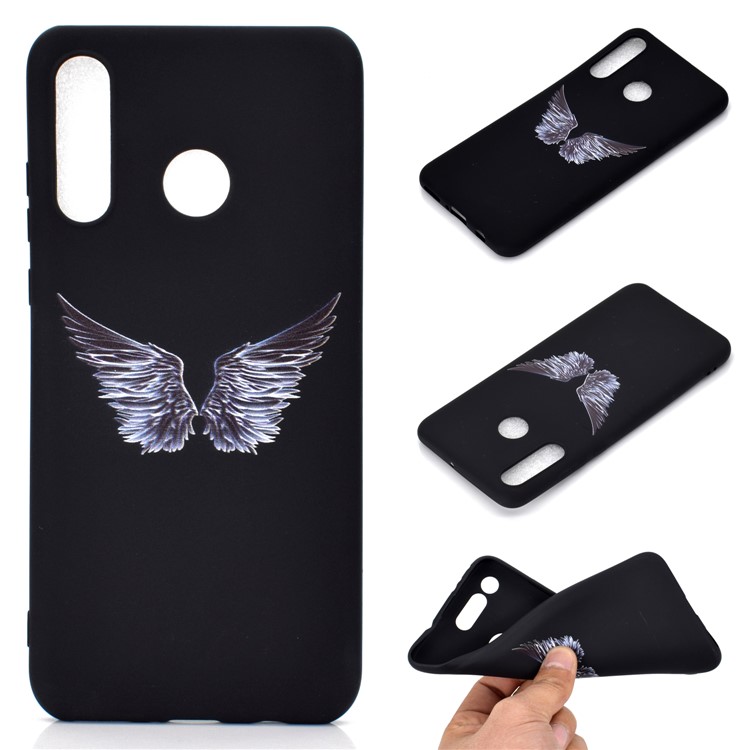 Matte Pattern Printing TPU Mobile Phone Shell for Huawei P30 Lite - Wings-1
