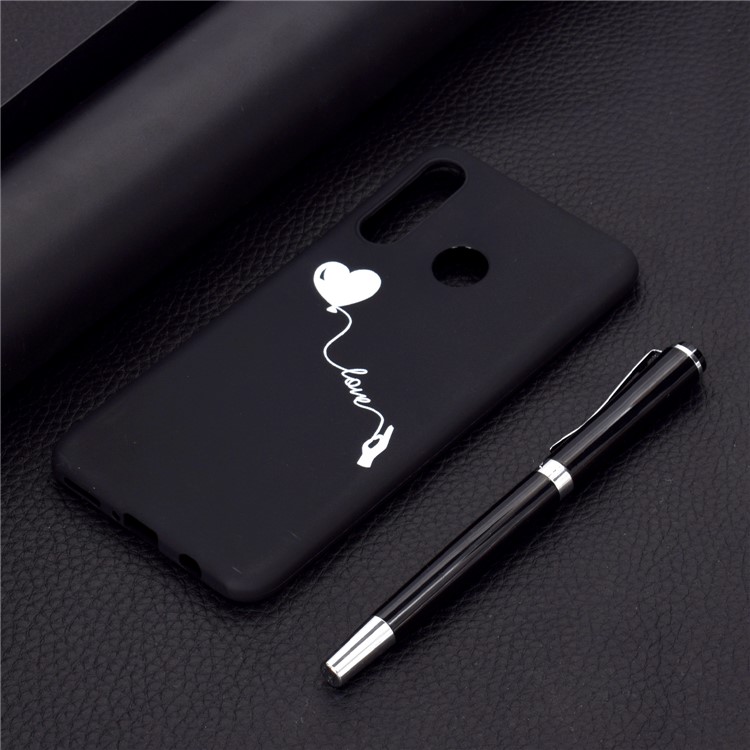 Matte Pattern Printing TPU Mobile Phone Shell for Huawei P30 Lite - Heart and Love-6