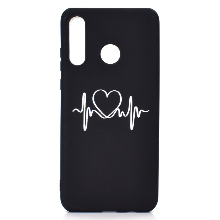 Matte Pattern Printing TPU Mobile Phone Shell for Huawei P30 Lite - Heart-2