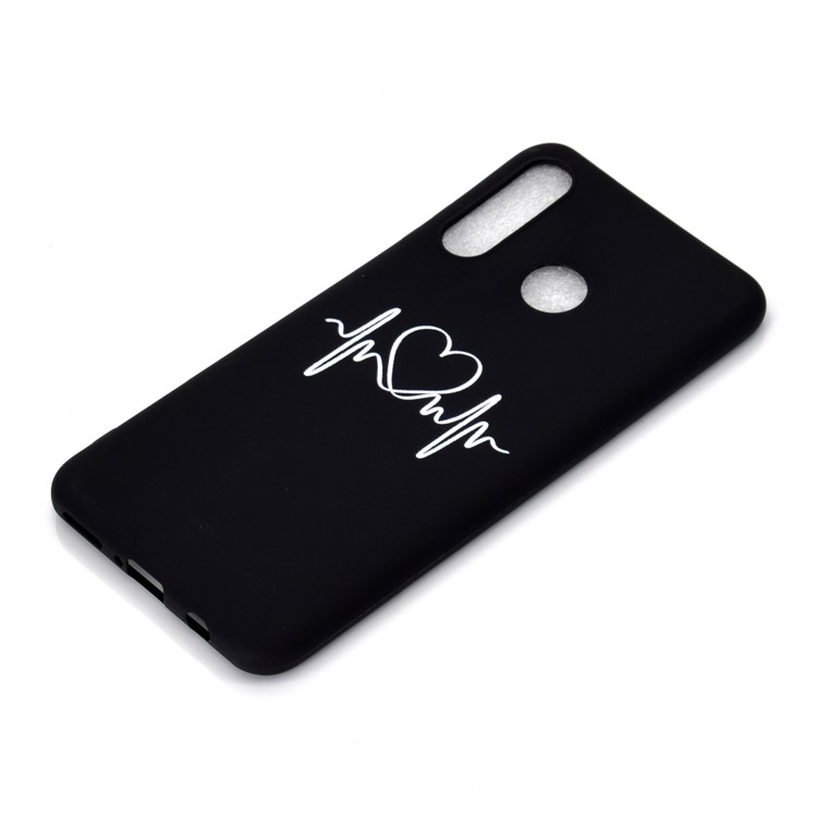 Matte Pattern Printing TPU Mobile Phone Shell for Huawei P30 Lite - Heart-3