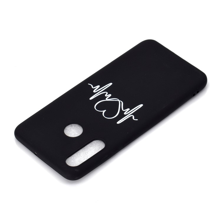 Matte Pattern Printing TPU Mobile Phone Shell for Huawei P30 Lite - Heart-4