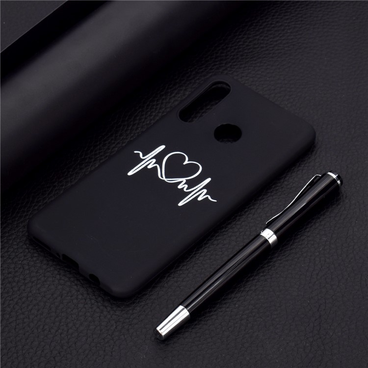 Matte Pattern Printing TPU Mobile Phone Shell for Huawei P30 Lite - Heart-6