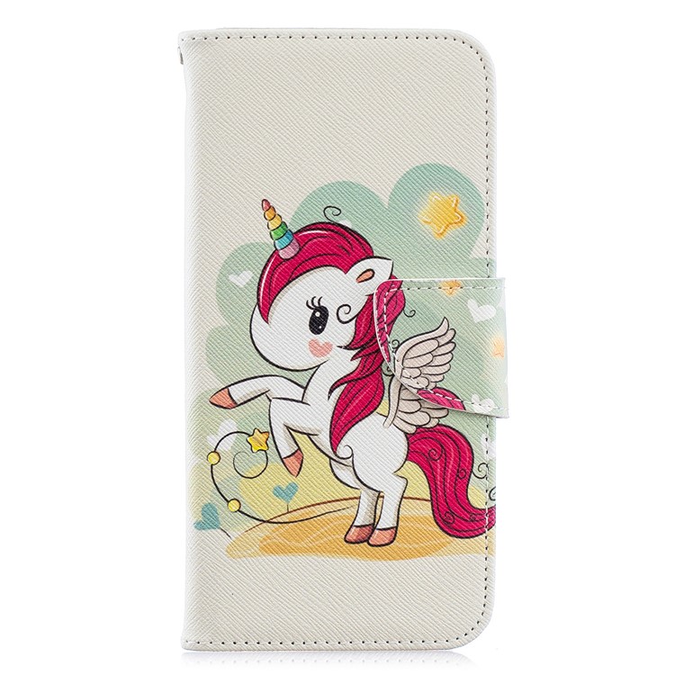 Pattern Printing Wallet Stand PU Leather Case for Y6 (2019)/Y6 Pro (2019)/Y6 Prime (2019) - Unicorn-4