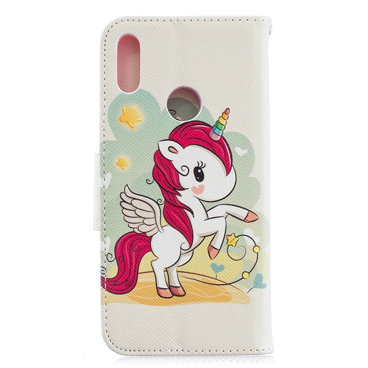 Pattern Printing Wallet Stand PU Leather Case for Y6 (2019)/Y6 Pro (2019)/Y6 Prime (2019) - Unicorn-5