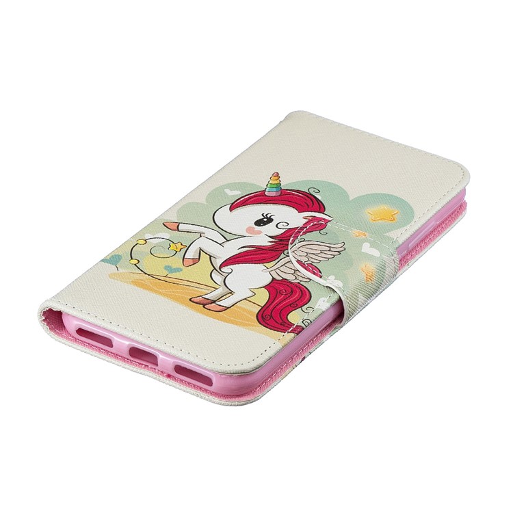 Pattern Printing Wallet Stand PU Leather Case for Y6 (2019)/Y6 Pro (2019)/Y6 Prime (2019) - Unicorn-8