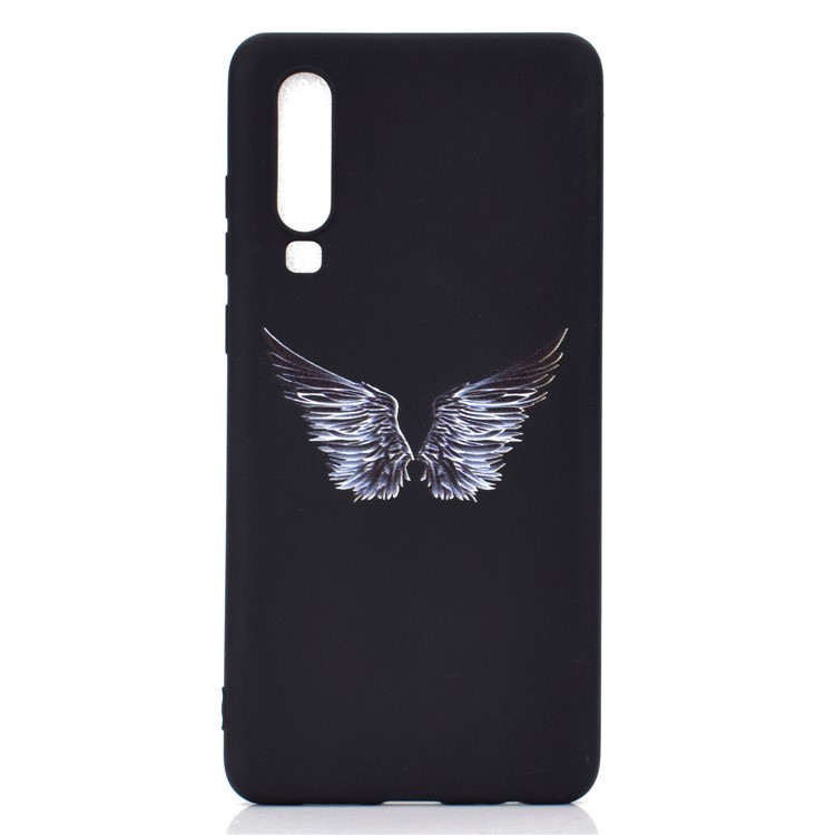 Matte Pattern Printing TPU Cell Phone Case for Huawei P30 - Wings-2