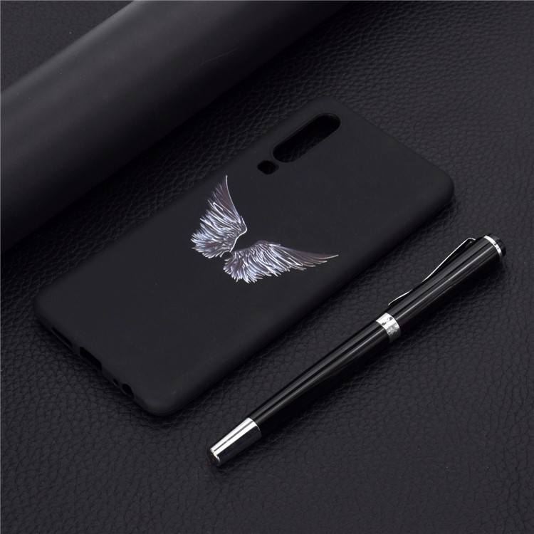 Matte Pattern Printing TPU Cell Phone Case for Huawei P30 - Wings-8