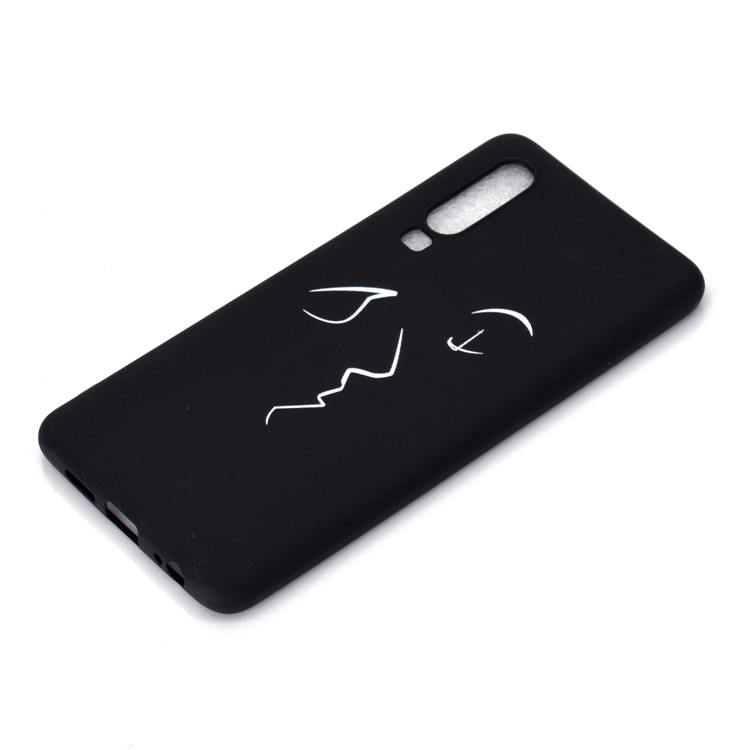 Matte Pattern Printing TPU Cell Phone Case for Huawei P30 - Abstract Face-3