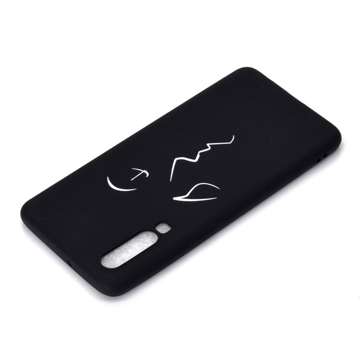 Matte Pattern Printing TPU Cell Phone Case for Huawei P30 - Abstract Face-4