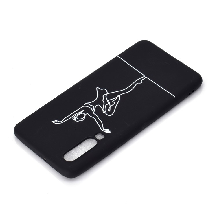 Matte Pattern Printing TPU Cell Phone Case for Huawei P30 - Girl Dancing Ballet-4