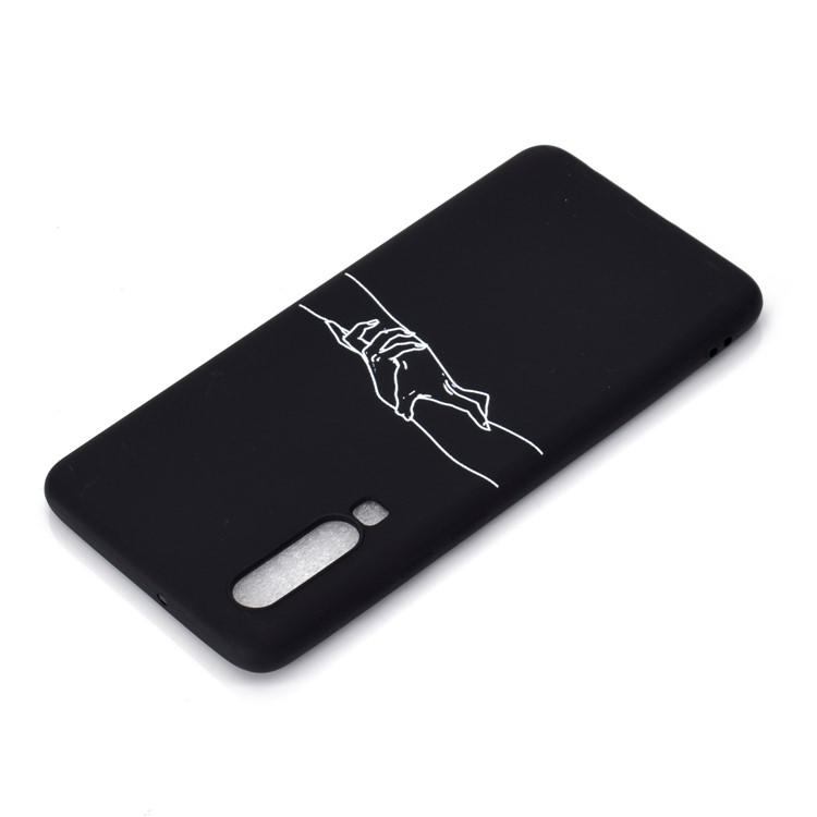 Matte Pattern Printing TPU Cell Phone Case for Huawei P30 - Hand in Hand-4