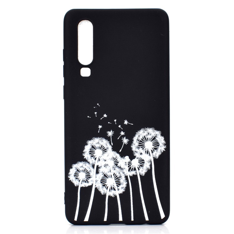 Matte Pattern Printing TPU Cell Phone Case for Huawei P30 - Dandelion-2