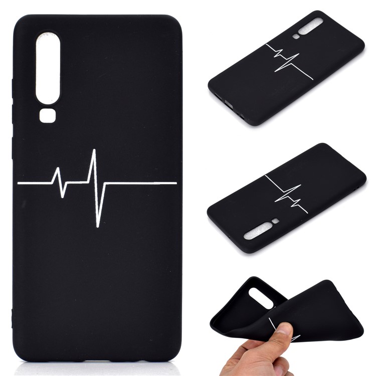 Matte Pattern Printing TPU Cell Phone Case for Huawei P30 - ECG-1