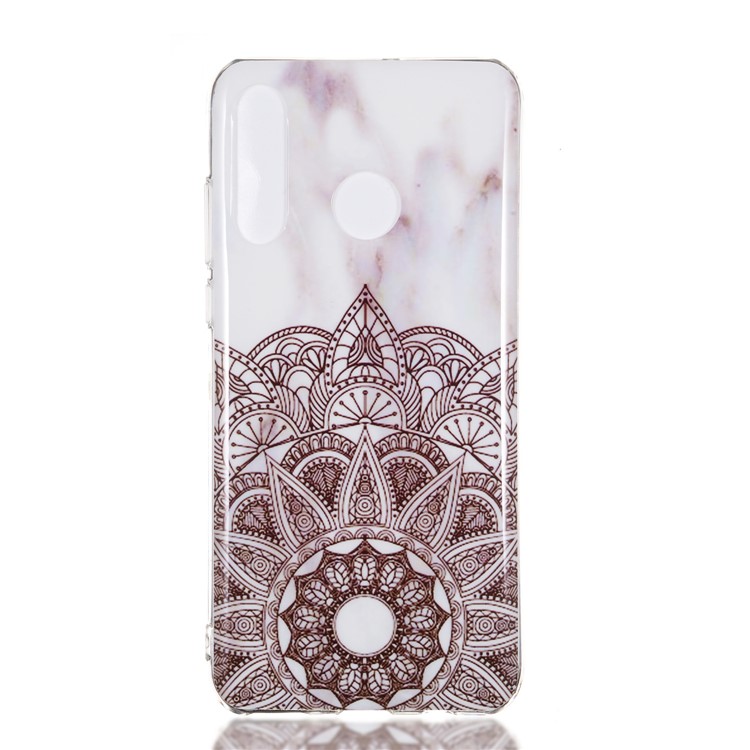 Padrão de Mármore IMD TPU Case Para Huawei P30 Lite - Estilo B-2