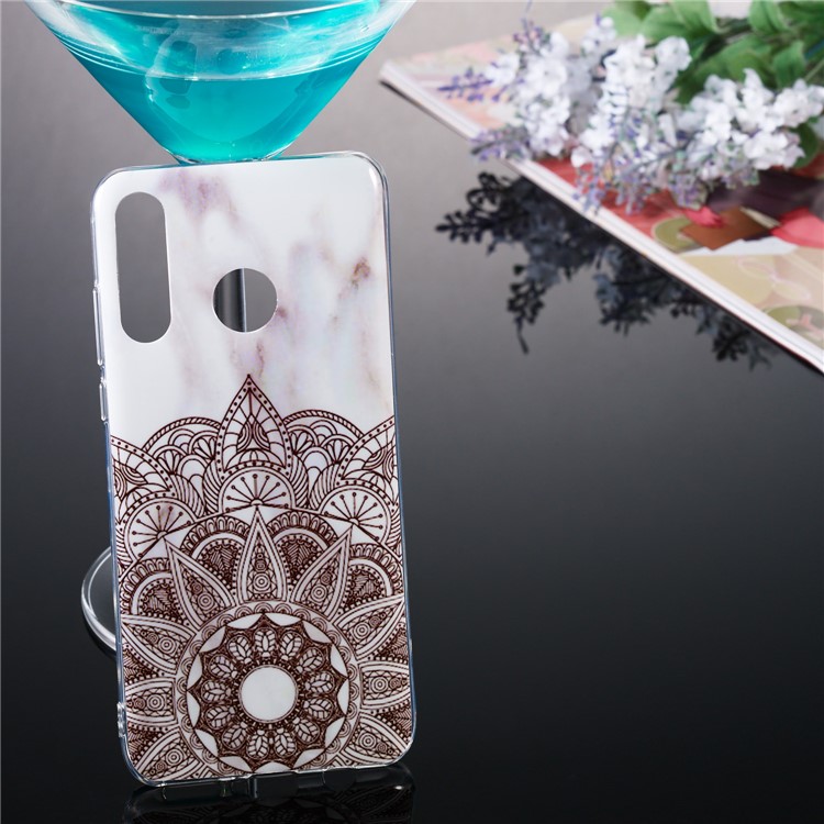 Padrão de Mármore IMD TPU Case Para Huawei P30 Lite - Estilo B-5