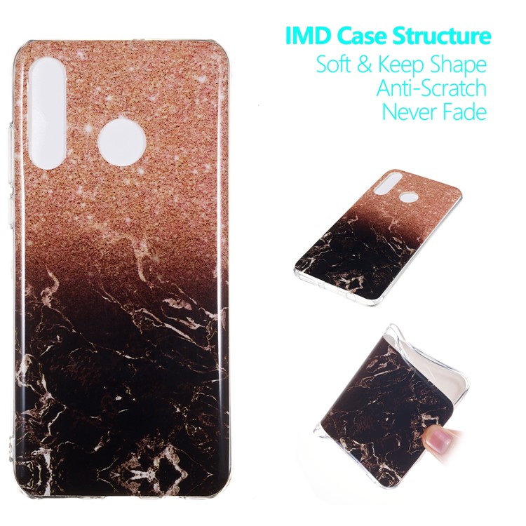 Marble Pattern IMD TPU Case for Huawei P30 Lite - Style D-1