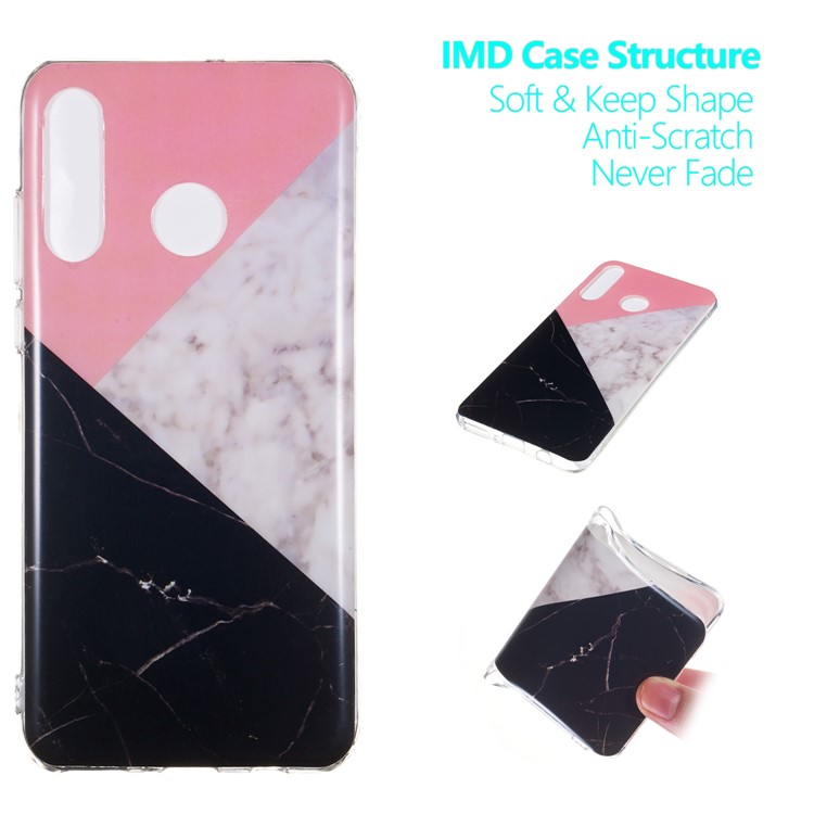 Padrão de Mármore IMD TPU Case Para Huawei P30 Lite - Estilo G