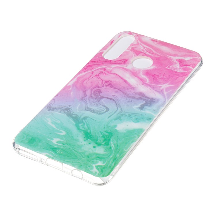 Padrão de Mármore IMD TPU Case Para Huawei P30 Lite - Estilo H-3