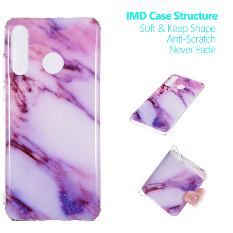 Marble Pattern IMD TPU Case for Huawei P30 Lite - Style L-1