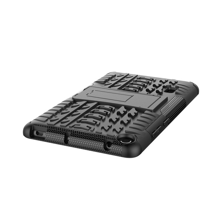 2-in-1 Tyre Pattern PC TPU Hybrid Case with Kickstand for Huawei MediaPad T3 7.0 Wi-Fi (BG2-W09) - Black-6