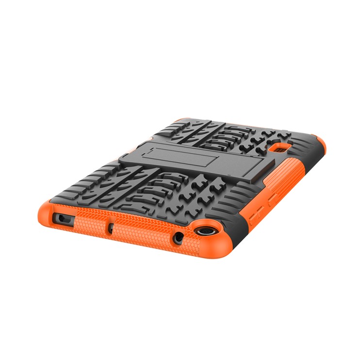 2-in-1 Tyre Pattern PC TPU Hybrid Case with Kickstand for Huawei MediaPad T3 7.0 Wi-Fi (BG2-W09) - Orange-6