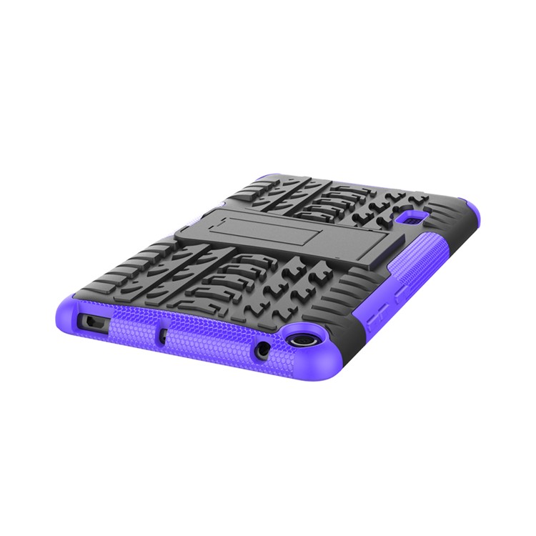 2-in-1 Tyre Pattern PC TPU Hybrid Case with Kickstand for Huawei MediaPad T3 7.0 Wi-Fi (BG2-W09) - Purple-7