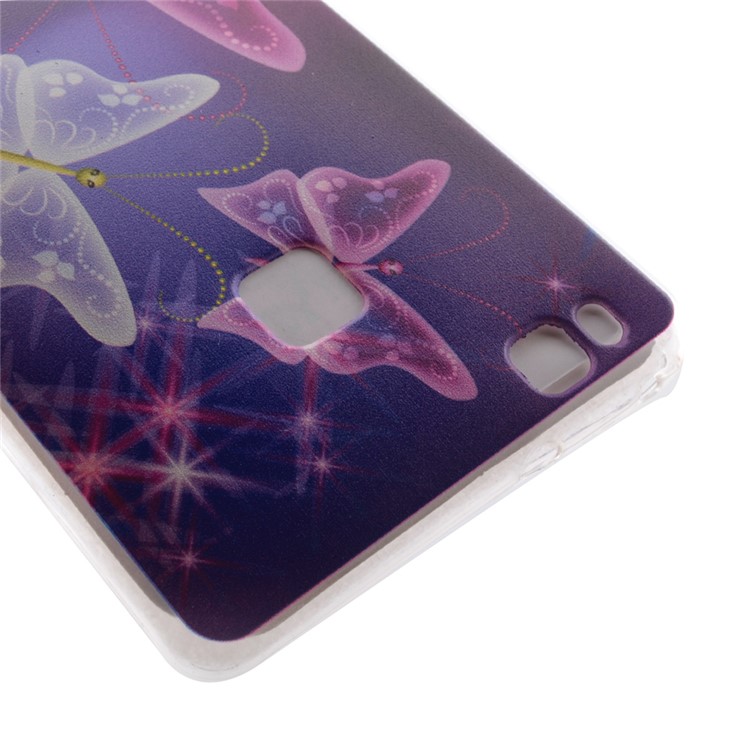 Slim TPU Case for Huawei P9 Lite - Vivid Butterflies-3