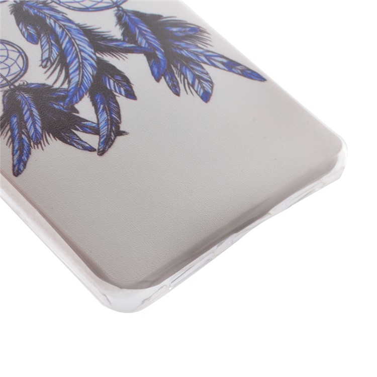 Slim TPU Shell Case for Huawei P9 Lite - Feather Dream Catcher-2
