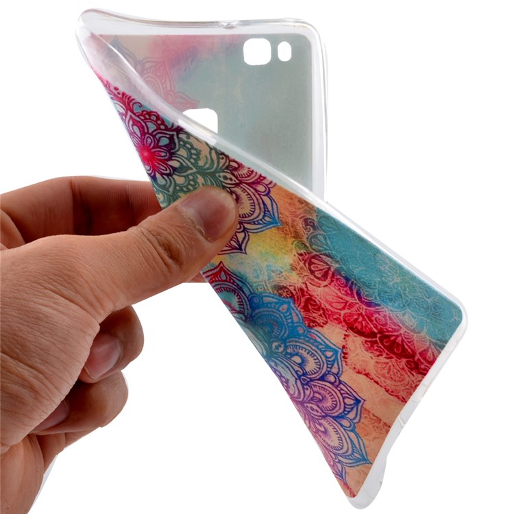 Slim TPU Case for Huawei P9 Lite - Henna Lotus-5