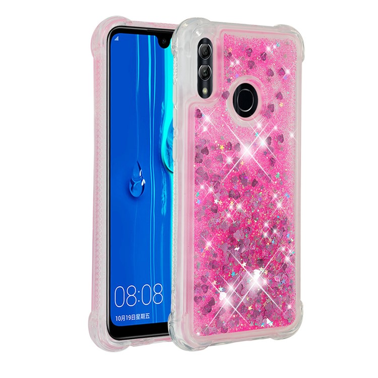 Dynamic Quicksand Shock-absorbing TPU Back Shell for Huawei Honor 10 Lite/P Smart (2019) - Rose-3