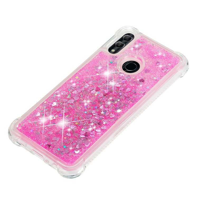 Dynamic Quicksand Shock-absorbing TPU Back Shell for Huawei Honor 10 Lite/P Smart (2019) - Rose-8