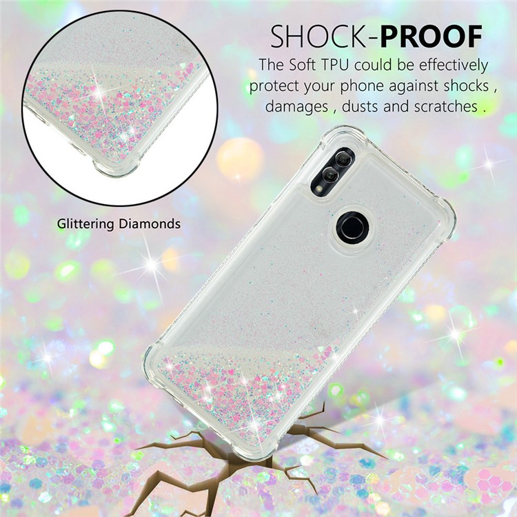 Dynamic Quicksand Shock-absorbing TPU Back Shell for Huawei Honor 10 Lite/P Smart (2019) - Multi-color-5