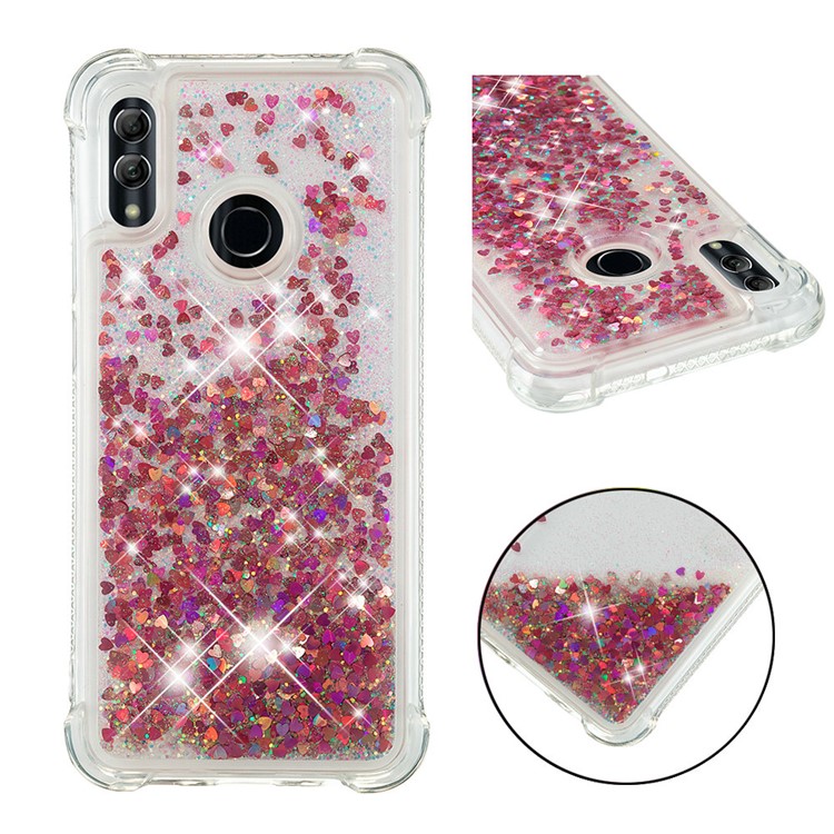 Dynamic Quicksand Shock-absorbing TPU Back Shell for Huawei Honor 10 Lite/P Smart (2019) - Rose Gold-2