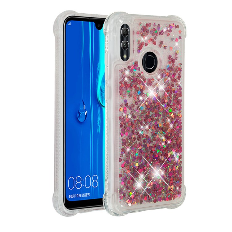 Dynamic Quicksand Shock-absorbing TPU Back Shell for Huawei Honor 10 Lite/P Smart (2019) - Rose Gold-3
