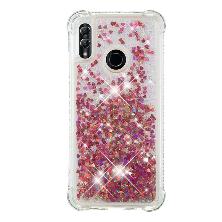 Dynamic Quicksand Shock-absorbing TPU Back Shell for Huawei Honor 10 Lite/P Smart (2019) - Rose Gold-4