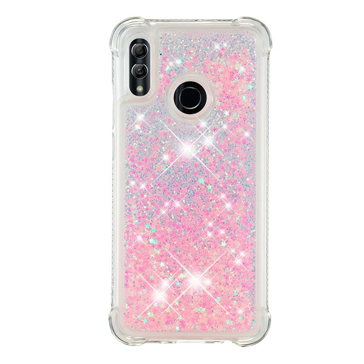 Dynamic Quicksand Shock-absorbing TPU Back Shell for Huawei Honor 10 Lite/P Smart (2019) - Pink-4