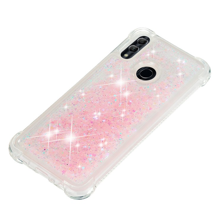 Dynamic Quicksand Shock-absorbing TPU Back Shell for Huawei Honor 10 Lite/P Smart (2019) - Pink-8