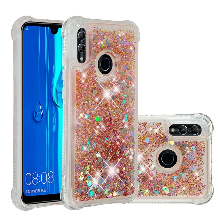Dynamic Quicksand Shock-absorbing TPU Back Shell for Huawei Honor 10 Lite/P Smart (2019) - Gold-1