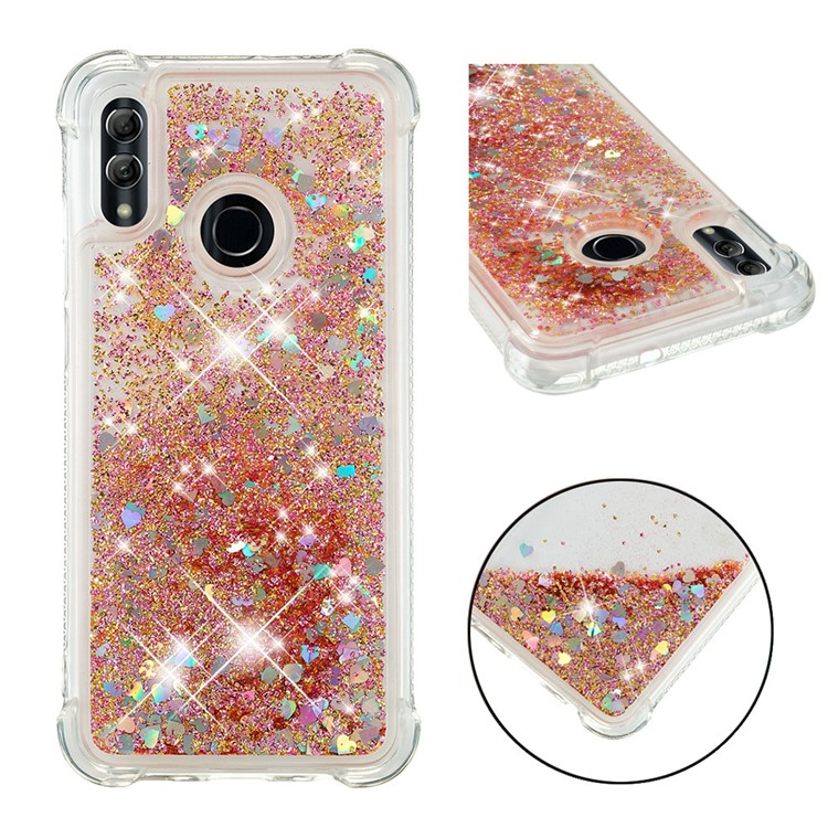 Dynamic Quicksand Shock-absorbing TPU Back Shell for Huawei Honor 10 Lite/P Smart (2019) - Gold-2