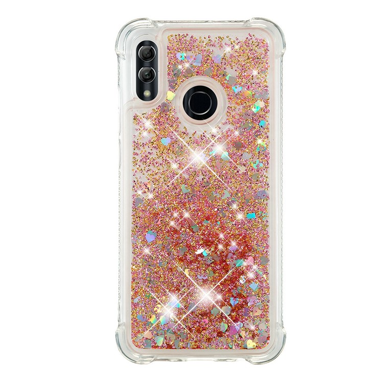 Dynamic Quicksand Shock-absorbing TPU Back Shell for Huawei Honor 10 Lite/P Smart (2019) - Gold-4