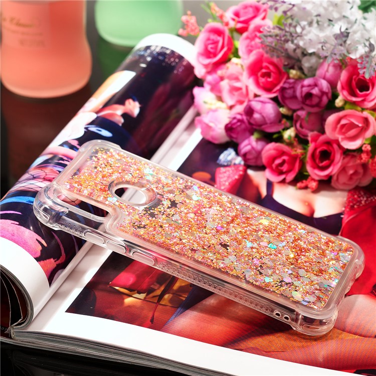 Dynamic Quicksand Shock-absorbing TPU Back Shell for Huawei Honor 10 Lite/P Smart (2019) - Gold-7