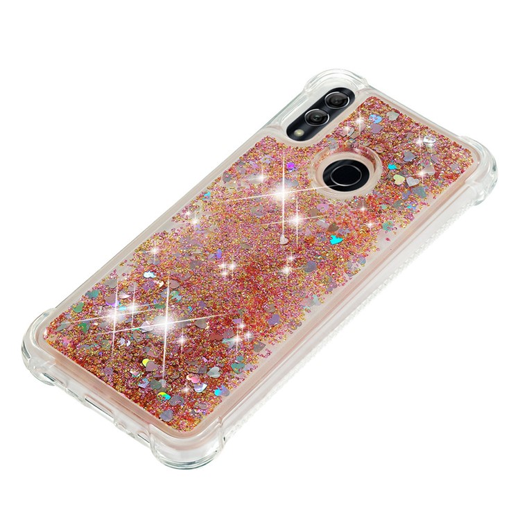 Dynamic Quicksand Shock-absorbing TPU Back Shell for Huawei Honor 10 Lite/P Smart (2019) - Gold-8