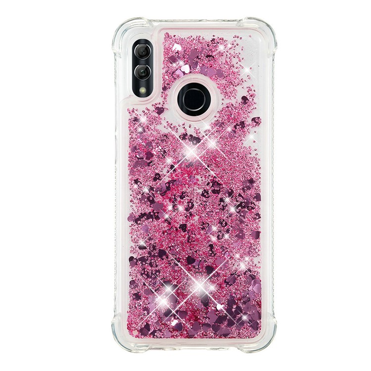 Dynamic Quicksand Shock-absorbing TPU Back Shell for Huawei Honor 10 Lite/P Smart (2019) - Wine Red-4