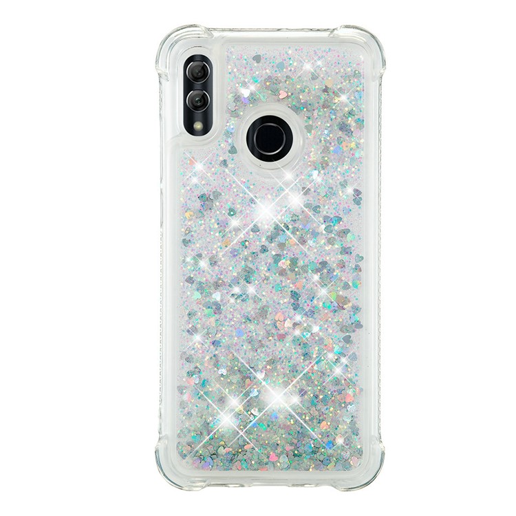 Dynamic Quicksand Shock-absorbing TPU Back Shell for Huawei Honor 10 Lite/P Smart (2019) - Cyan-4
