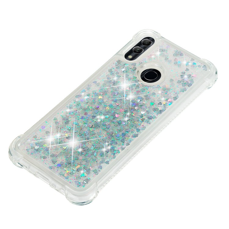 Dynamic Quicksand Shock-absorbing TPU Back Shell for Huawei Honor 10 Lite/P Smart (2019) - Cyan-8