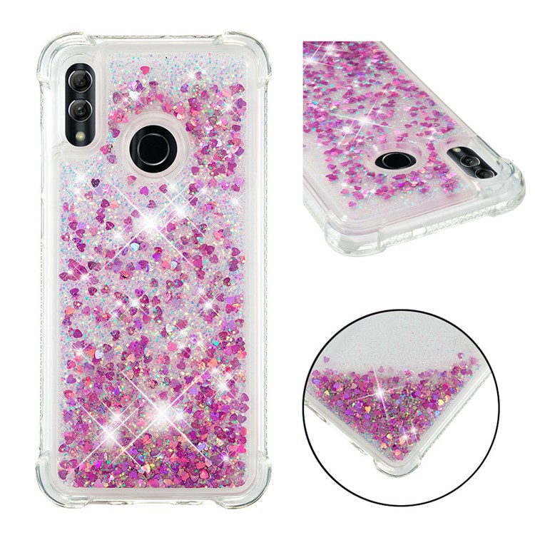 Dynamic Quicksand Shock-absorbing TPU Back Shell for Huawei Honor 10 Lite/P Smart (2019) - Light Purple-2
